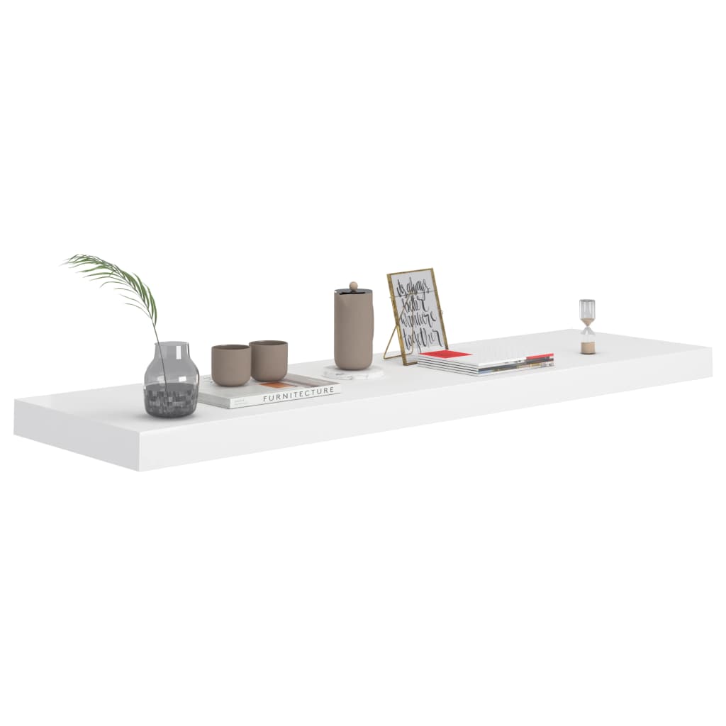 Wandschappen zwevend 2 st 90x23,5x3,8 cm MDF wit is nu te koop bij PeponiXL, paradijselijk wonen!