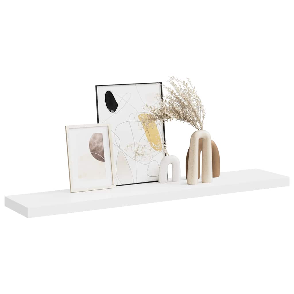 Wandschap zwevend 120x23,5x3,8 cm MDF wit is nu te koop bij PeponiXL, paradijselijk wonen!