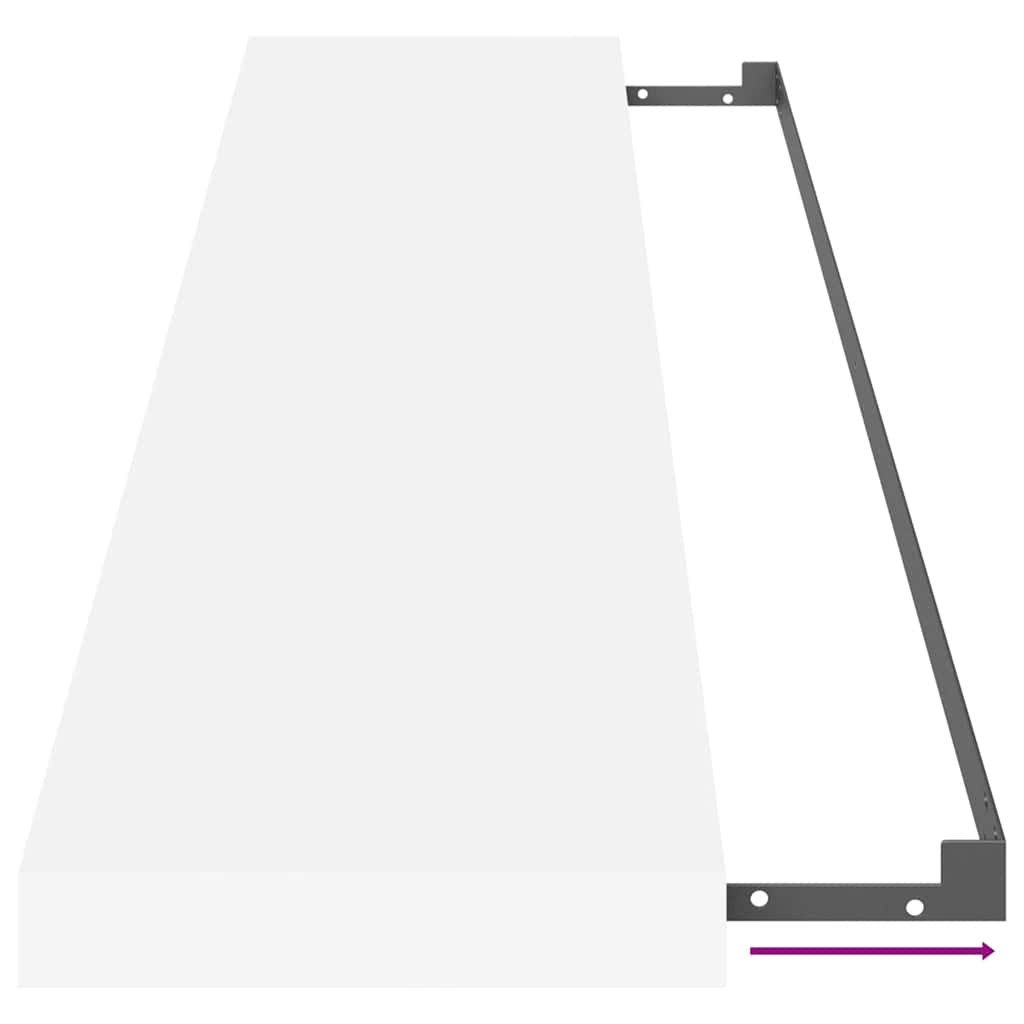 Wandschap zwevend 120x23,5x3,8 cm MDF wit is nu te koop bij PeponiXL, paradijselijk wonen!