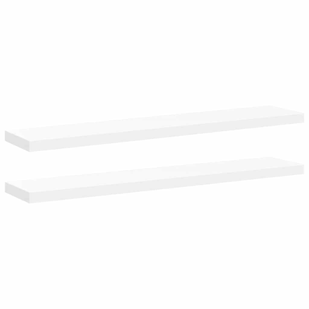 Wandschappen zwevend 2 st 120x23,5x3,8 cm MDF wit is nu te koop bij PeponiXL, paradijselijk wonen!
