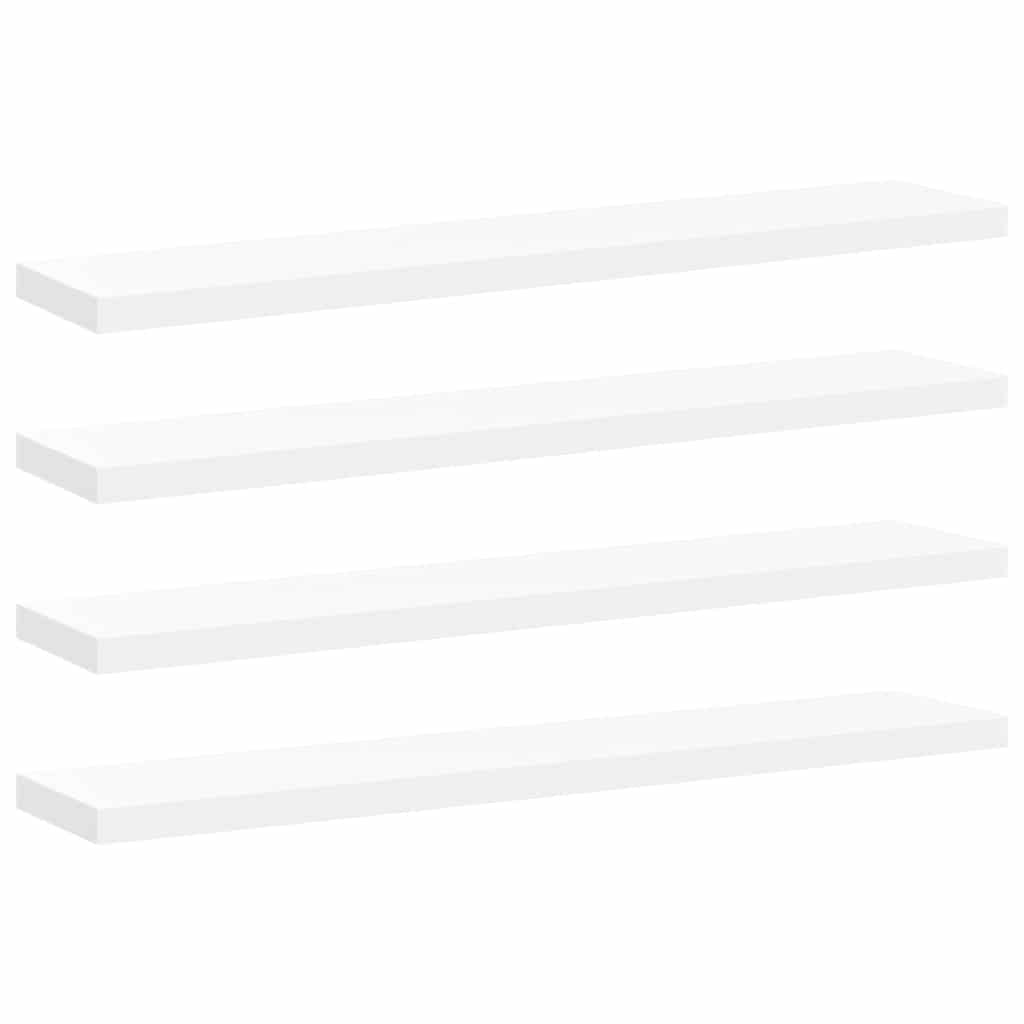 Wandschappen zwevend 4 st 120x23,5x3,8 cm MDF wit is nu te koop bij PeponiXL, paradijselijk wonen!