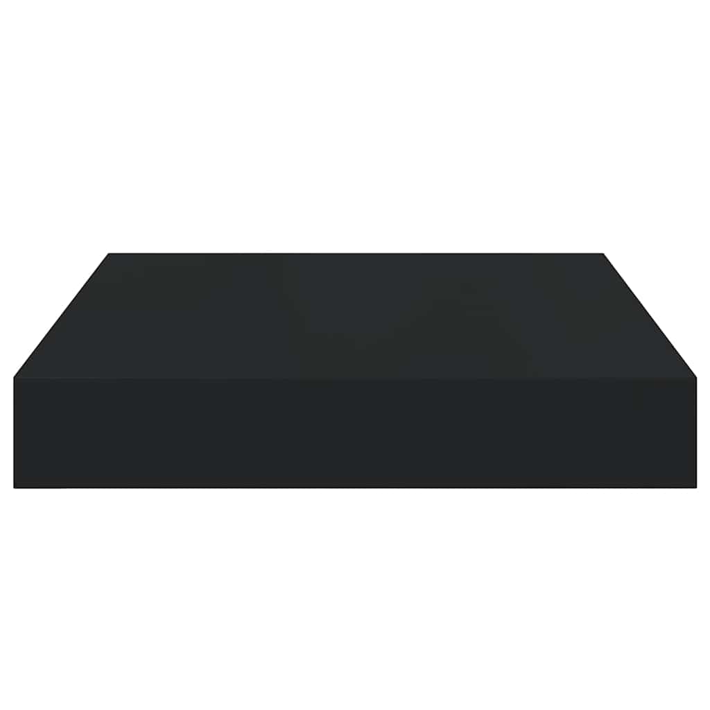 Wandschappen zwevend 2 st 23x23,5x3,8 cm MDF zwart is nu te koop bij PeponiXL, paradijselijk wonen!
