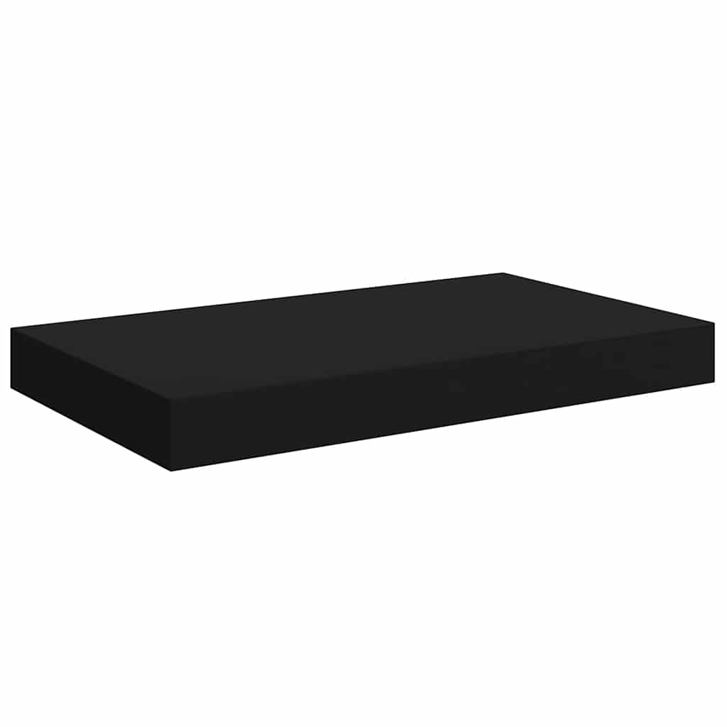 Wandschap zwevend 40x23x3,8 cm MDF zwart is nu te koop bij PeponiXL, paradijselijk wonen!