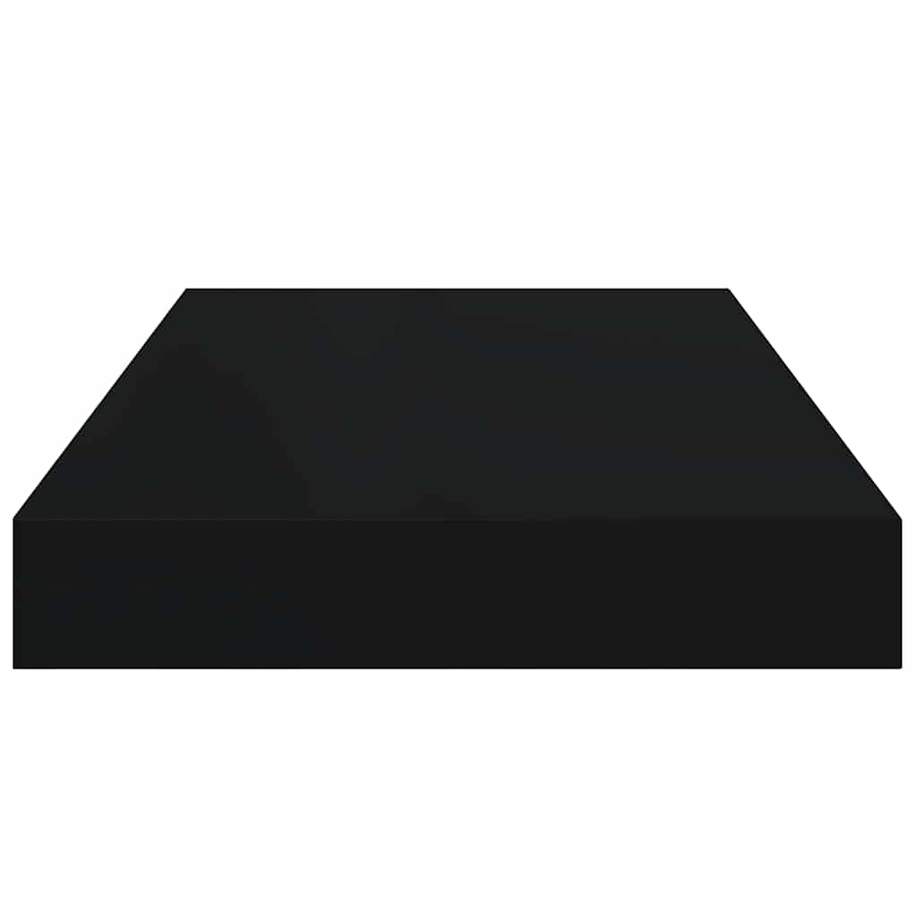 Wandschap zwevend 40x23,5x3,8 cm MDF zwart
