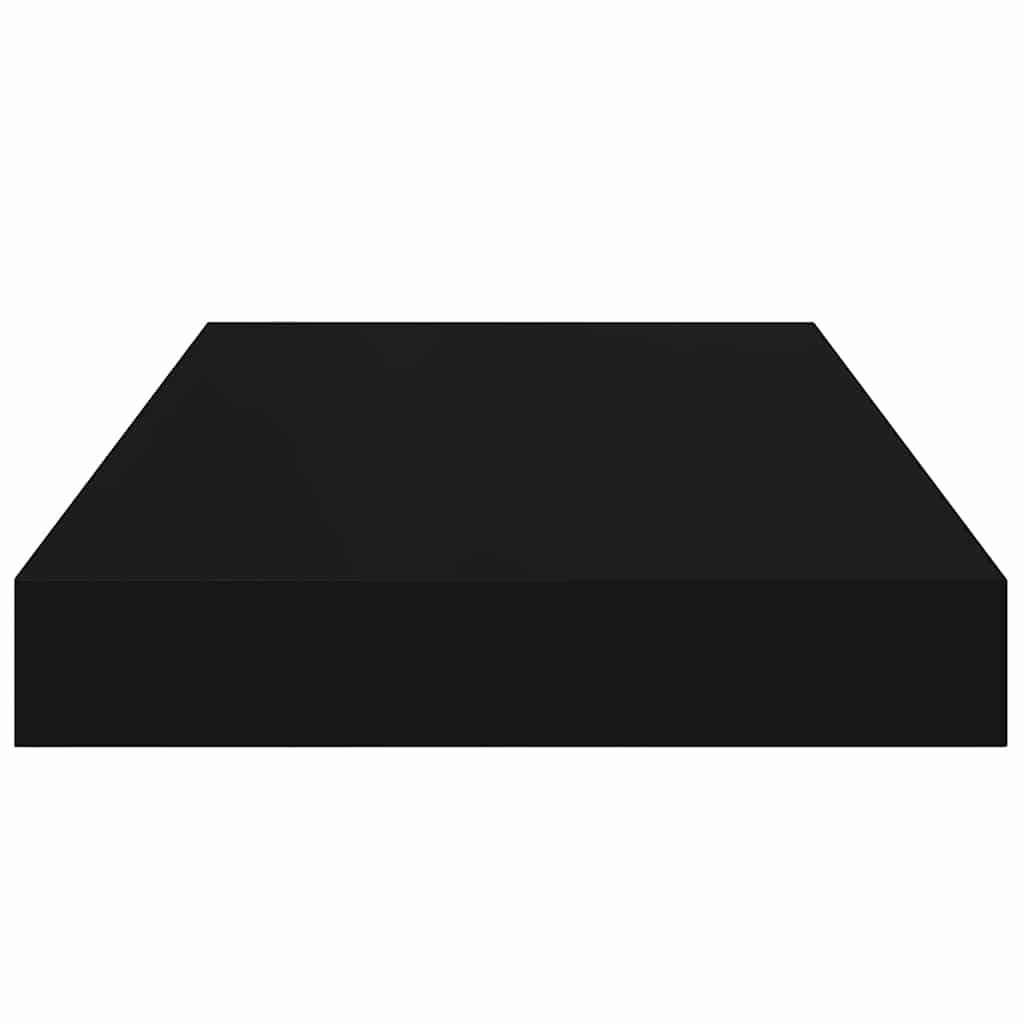 Wandschap zwevend 40x23x3,8 cm MDF zwart is nu te koop bij PeponiXL, paradijselijk wonen!