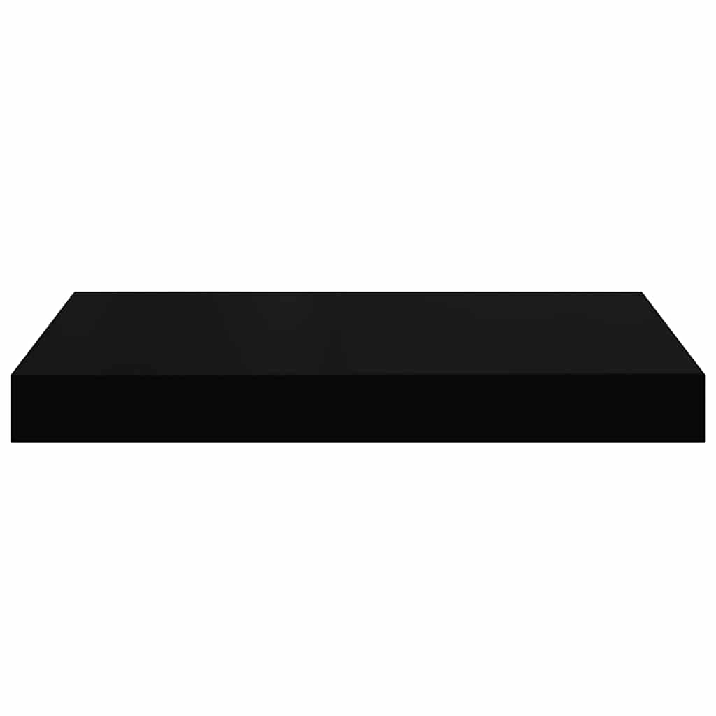 Wandschappen zwevend 2 st 40x23x3,8 cm MDF zwart is nu te koop bij PeponiXL, paradijselijk wonen!