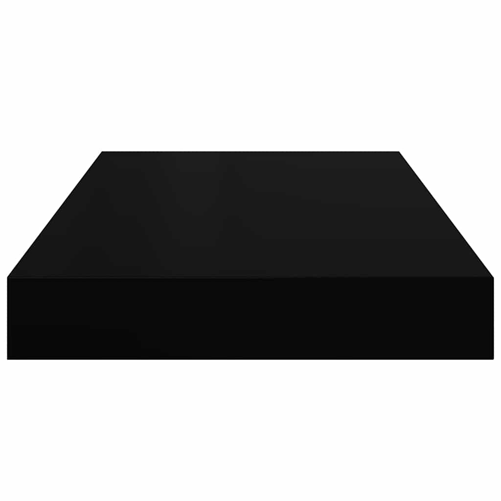 Wandschappen zwevend 2 st 40x23x3,8 cm MDF zwart is nu te koop bij PeponiXL, paradijselijk wonen!