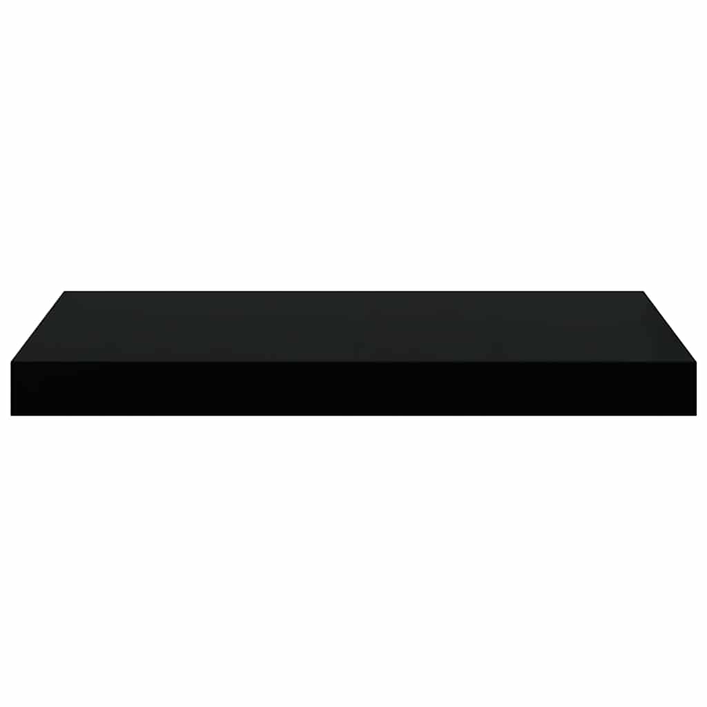 Wandschap zwevend 50x23x3,8 cm MDF zwart is nu te koop bij PeponiXL, paradijselijk wonen!