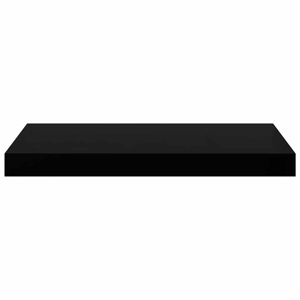Wandschappen zwevend 2 st 50x23x3,8 cm MDF zwart is nu te koop bij PeponiXL, paradijselijk wonen!