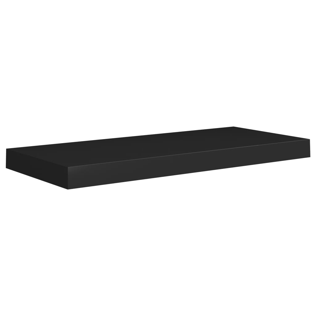 Wandschappen zwevend 2 st 60x23,5x3,8 cm MDF zwart is nu te koop bij PeponiXL, paradijselijk wonen!