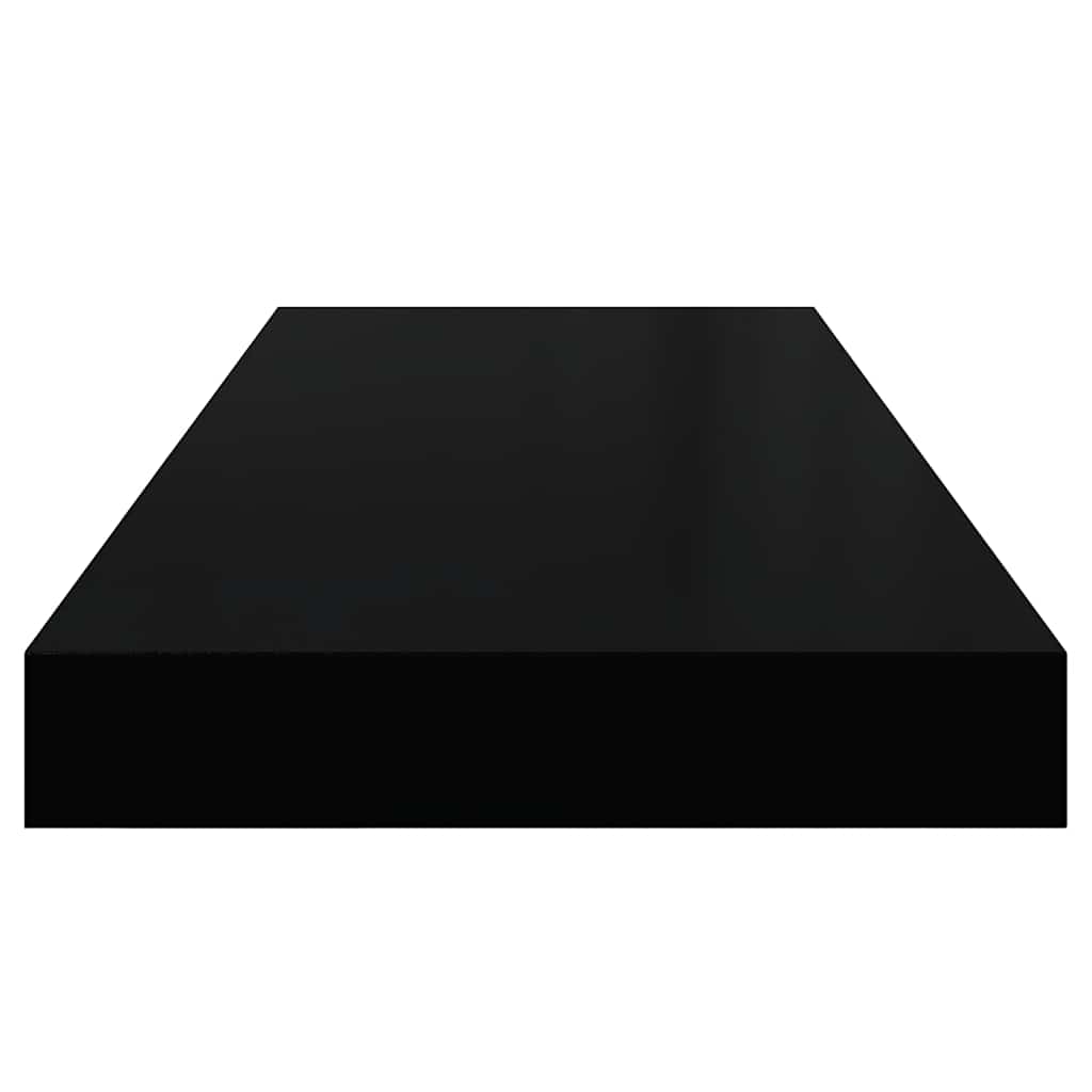 Wandschappen zwevend 2 st 60x23,5x3,8 cm MDF zwart is nu te koop bij PeponiXL, paradijselijk wonen!