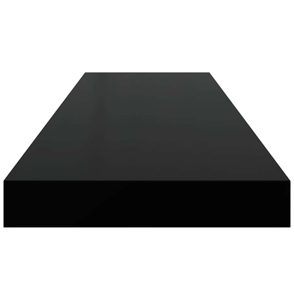 Wandschap zwevend 80x23,5x3,8 cm MDF zwart is nu te koop bij PeponiXL, paradijselijk wonen!