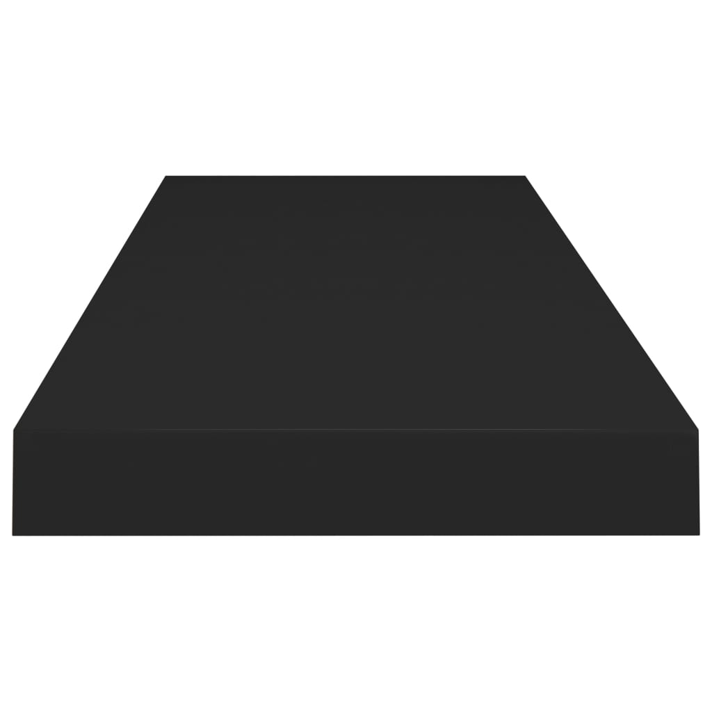 Wandschappen zwevend 2 st 80x23,5x3,8 cm MDF zwart is nu te koop bij PeponiXL, paradijselijk wonen!