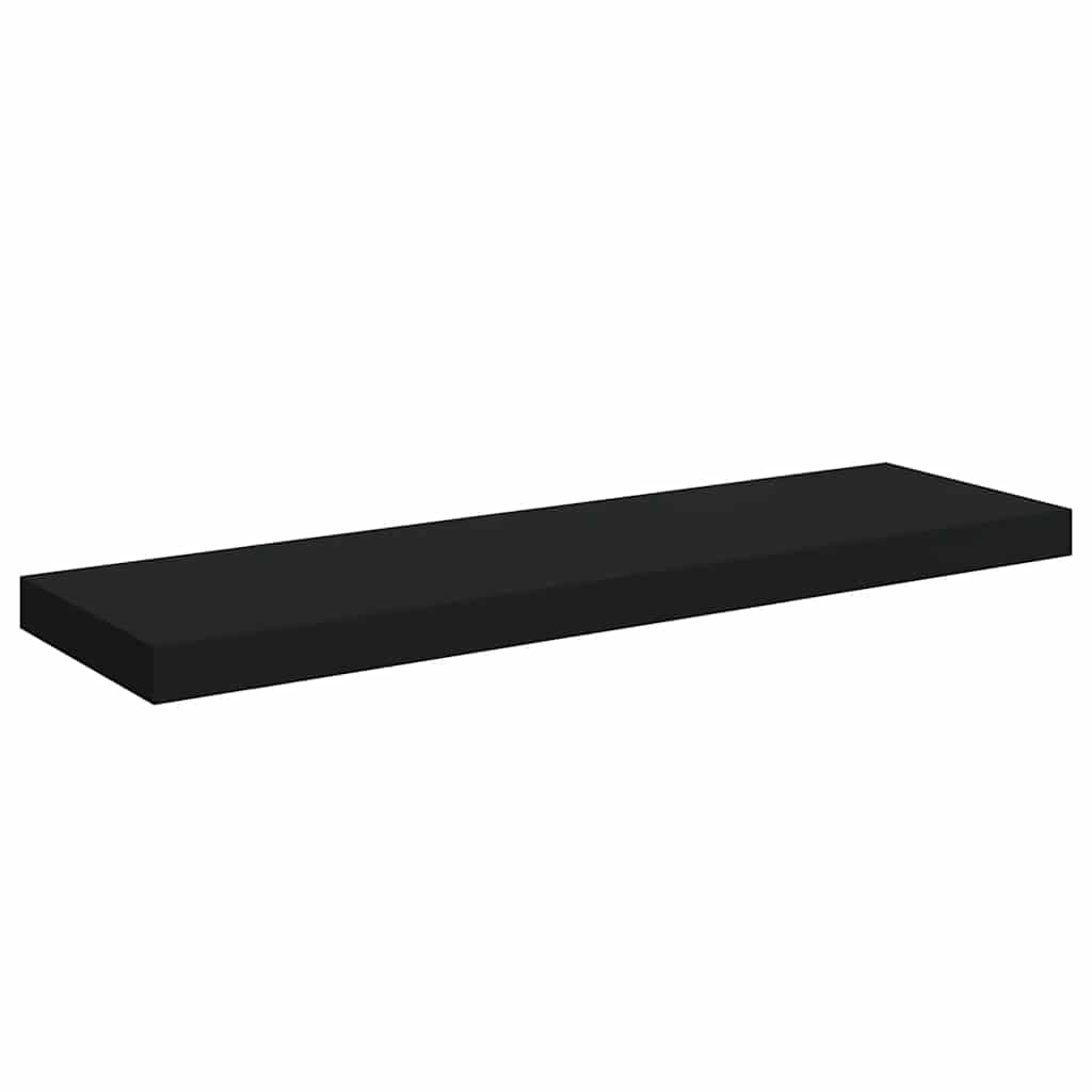 Wandschappen zwevend 2 st 80x23,5x3,8 cm MDF zwart is nu te koop bij PeponiXL, paradijselijk wonen!