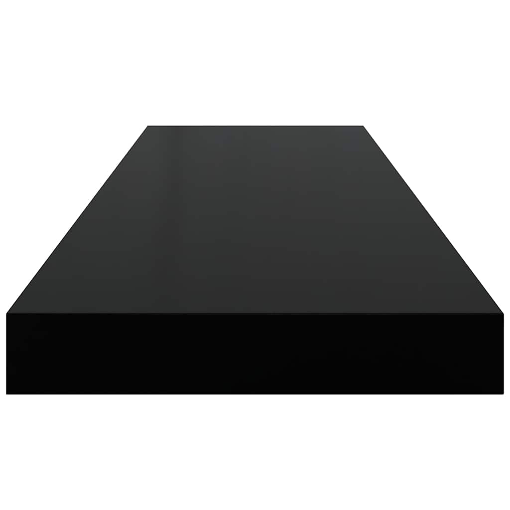 Wandschappen zwevend 2 st 80x23,5x3,8 cm MDF zwart is nu te koop bij PeponiXL, paradijselijk wonen!