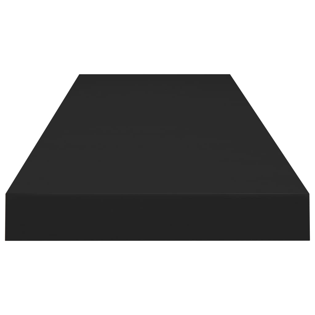 Wandschap zwevend 90x23,5x3,8 cm MDF zwart is nu te koop bij PeponiXL, paradijselijk wonen!