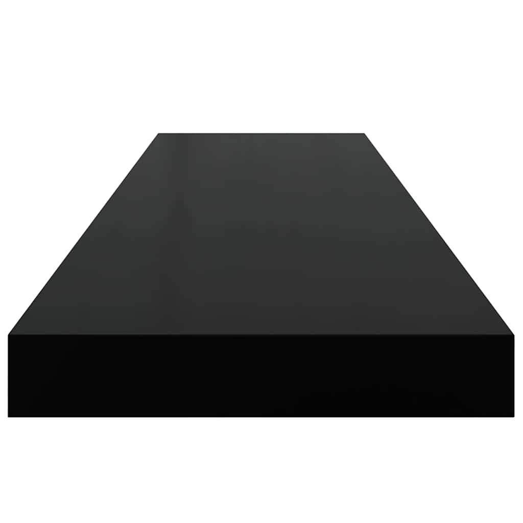Wandschap zwevend 90x23,5x3,8 cm MDF zwart is nu te koop bij PeponiXL, paradijselijk wonen!