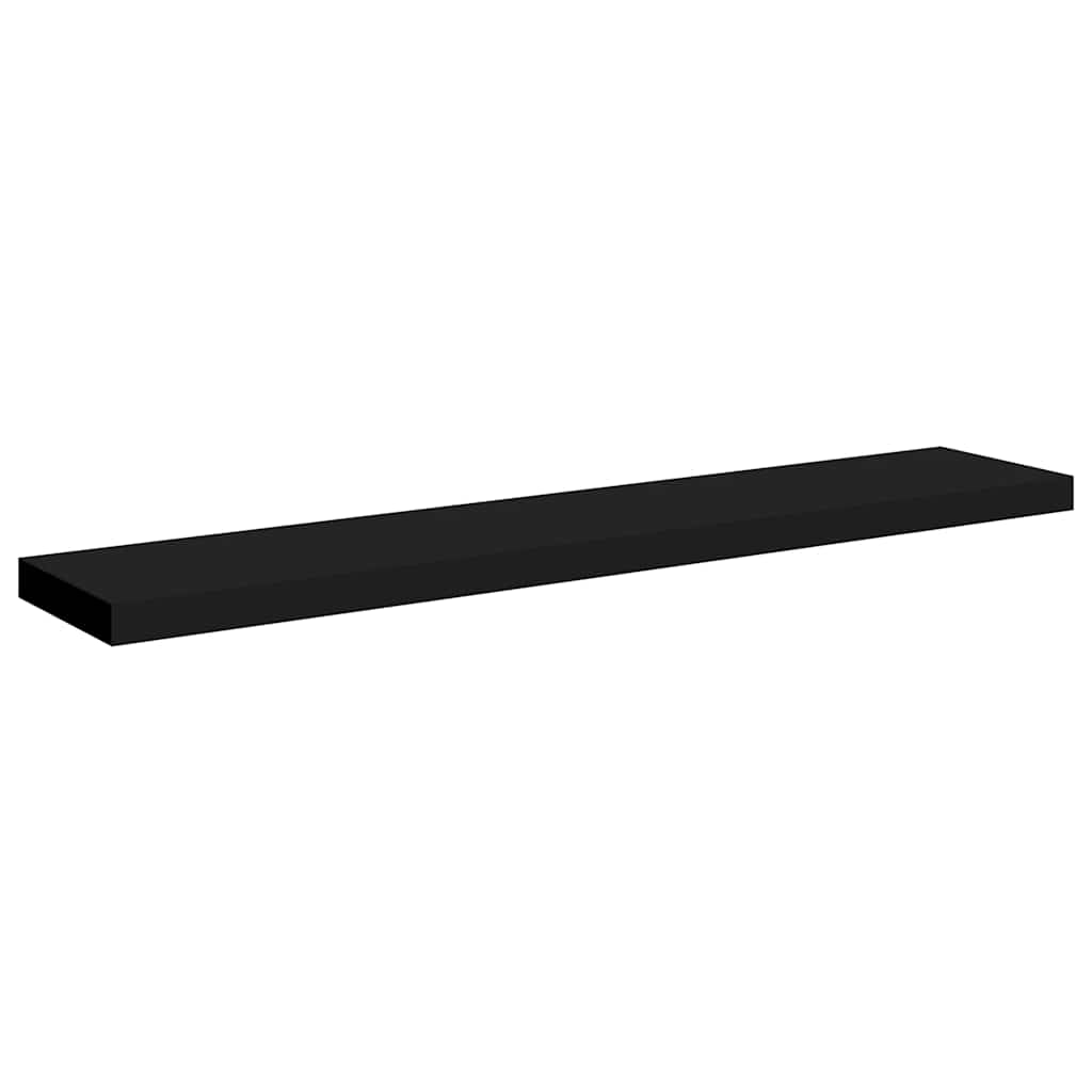Wandschappen zwevend 2 st 120x23,5x3,8 cm MDF zwart is nu te koop bij PeponiXL, paradijselijk wonen!