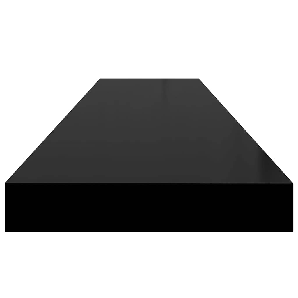 Wandschappen zwevend 2 st 120x23,5x3,8 cm MDF zwart is nu te koop bij PeponiXL, paradijselijk wonen!