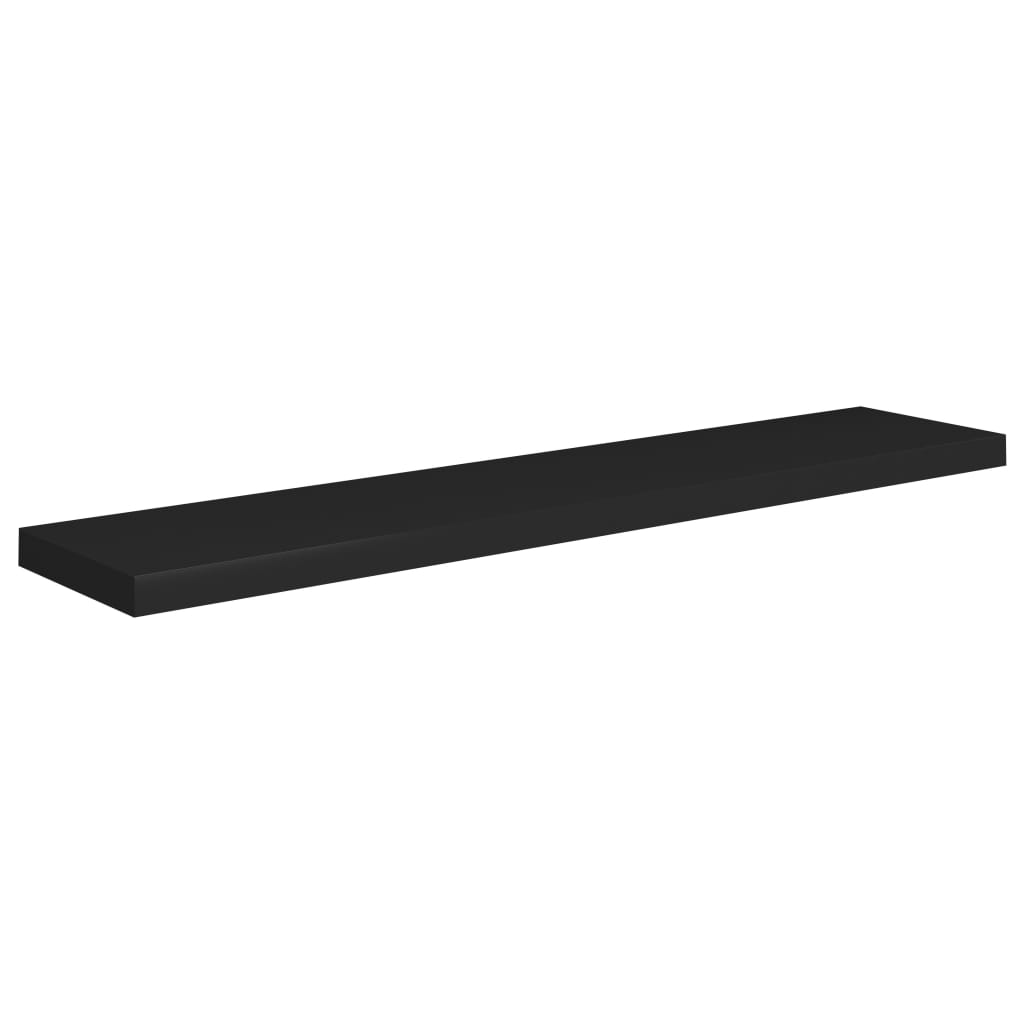 Wandschappen zwevend 4 st 120x23,5x3,8 cm MDF zwart is nu te koop bij PeponiXL, paradijselijk wonen!