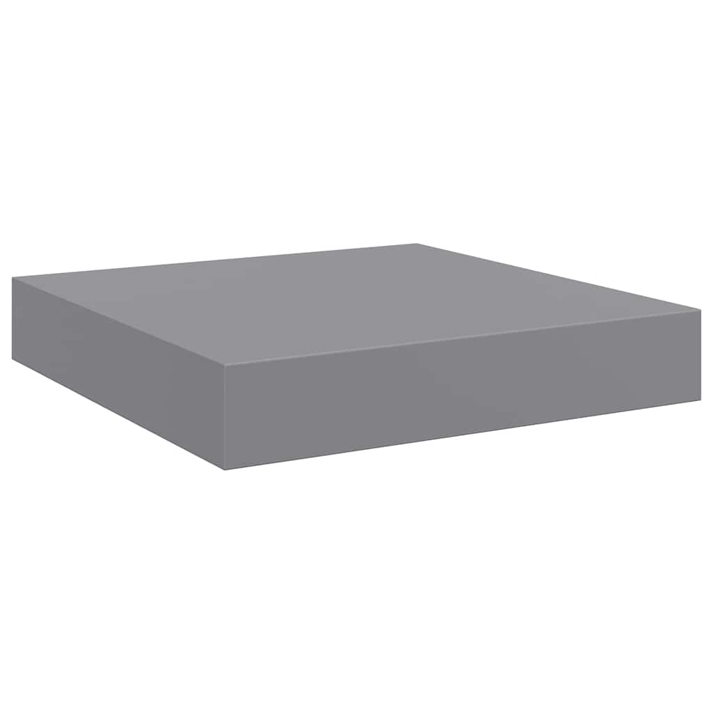 Wandschap zwevend 23x23,5x3,8 cm MDF grijs is nu te koop bij PeponiXL, paradijselijk wonen!