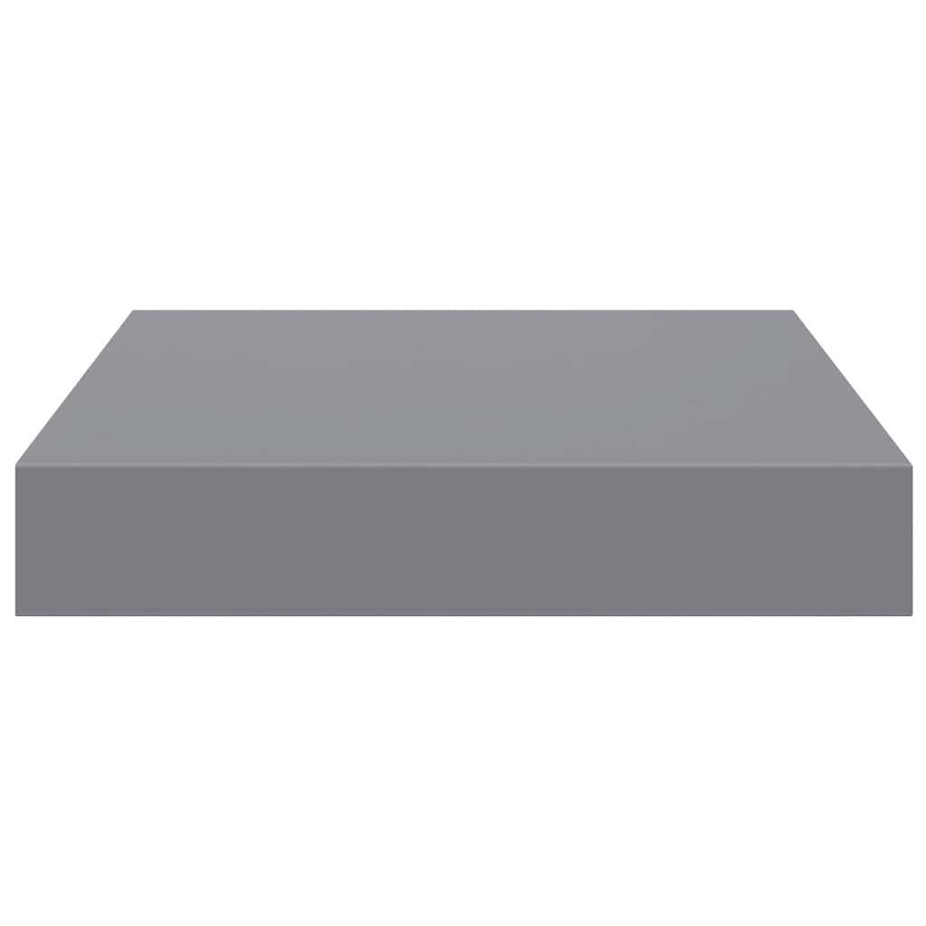 Wandschap zwevend 23x23,5x3,8 cm MDF grijs is nu te koop bij PeponiXL, paradijselijk wonen!