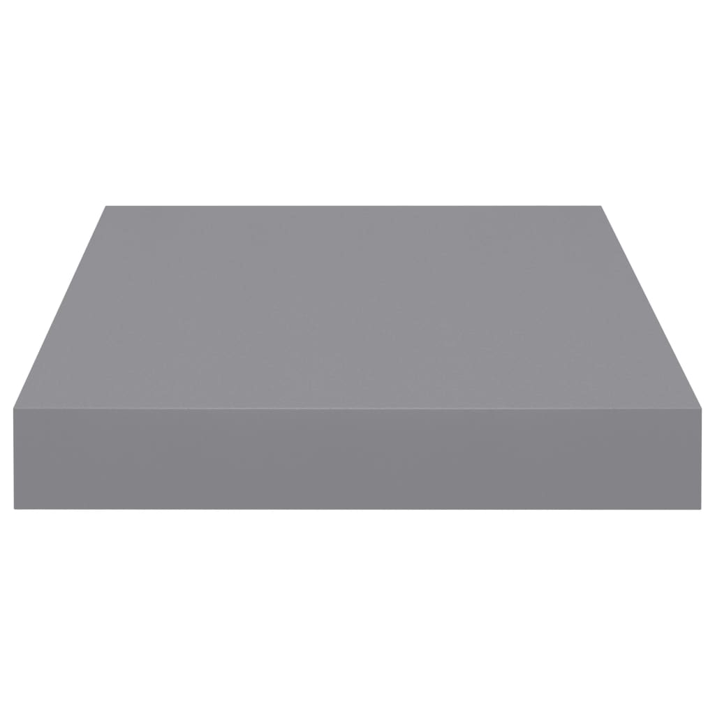 Wandschappen zwevend 2 st 23x23,5x3,8 cm MDF grijs is nu te koop bij PeponiXL, paradijselijk wonen!