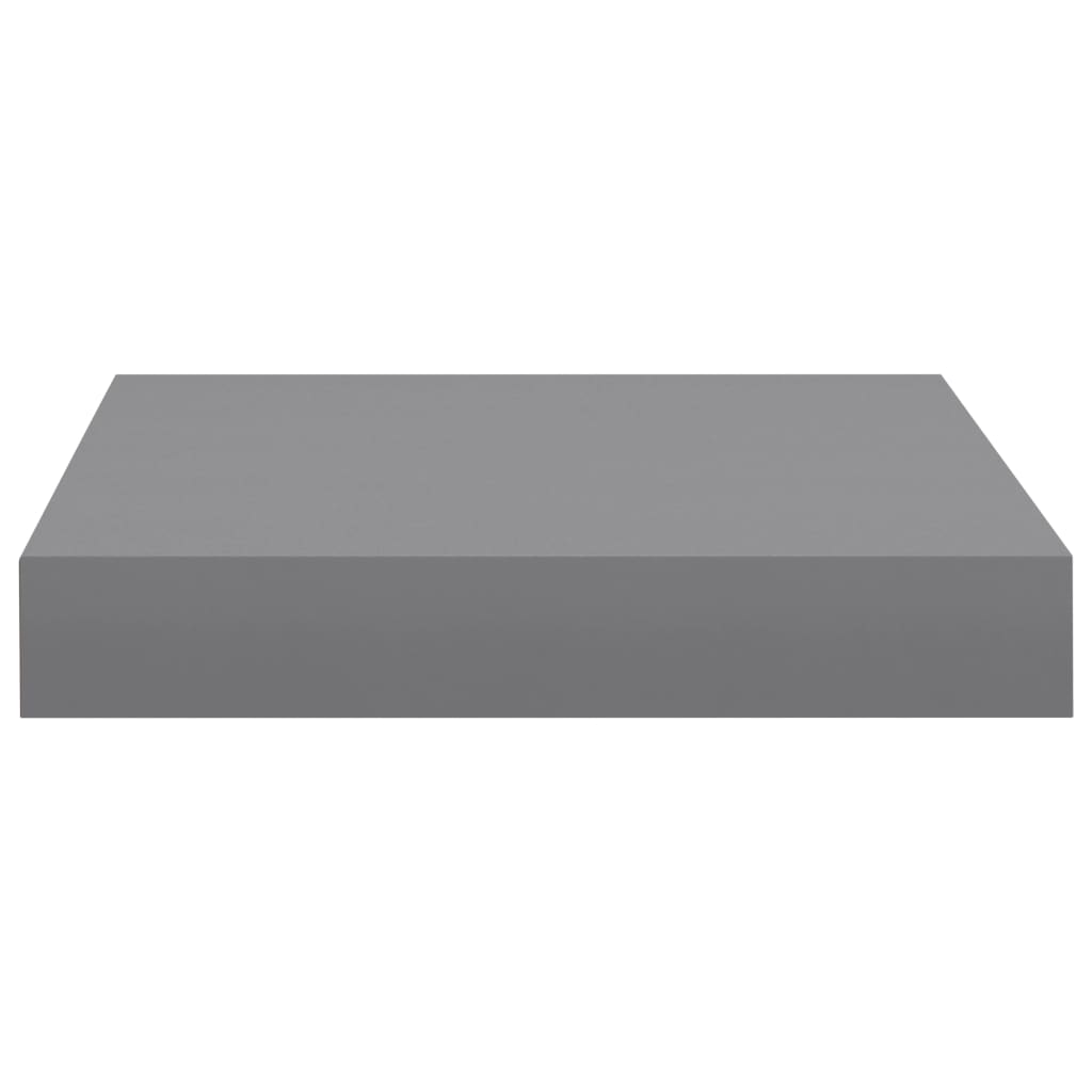Wandschappen zwevend 2 st 23x23,5x3,8 cm MDF grijs is nu te koop bij PeponiXL, paradijselijk wonen!