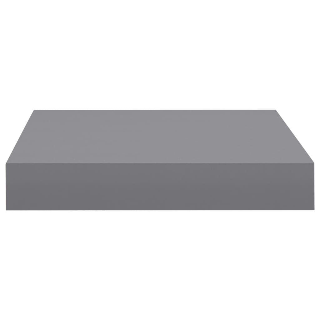 Wandschappen zwevend 4 st 23x23,5x3,8 cm MDF grijs is nu te koop bij PeponiXL, paradijselijk wonen!