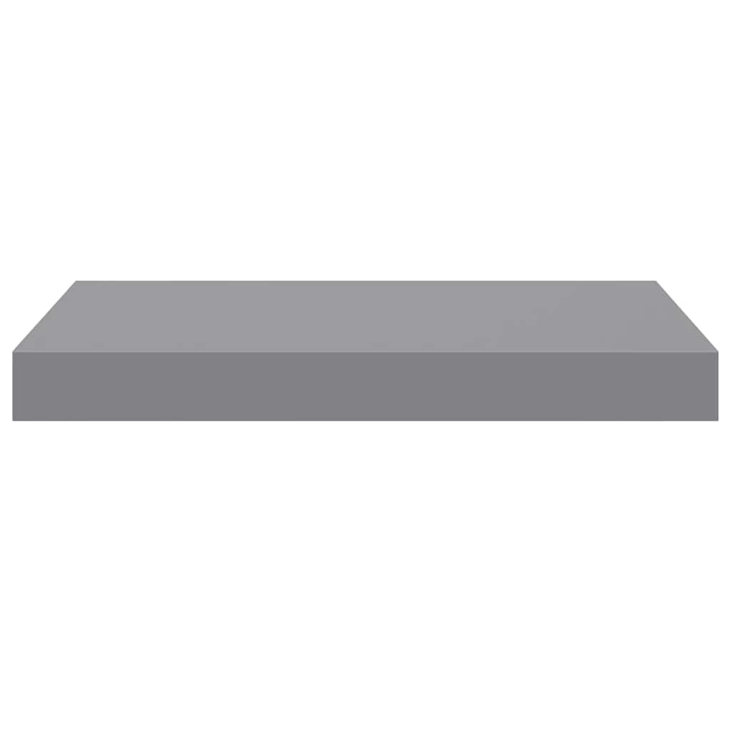 Wandschappen zwevend 2 st 40x23x3,8 cm MDF grijs is nu te koop bij PeponiXL, paradijselijk wonen!