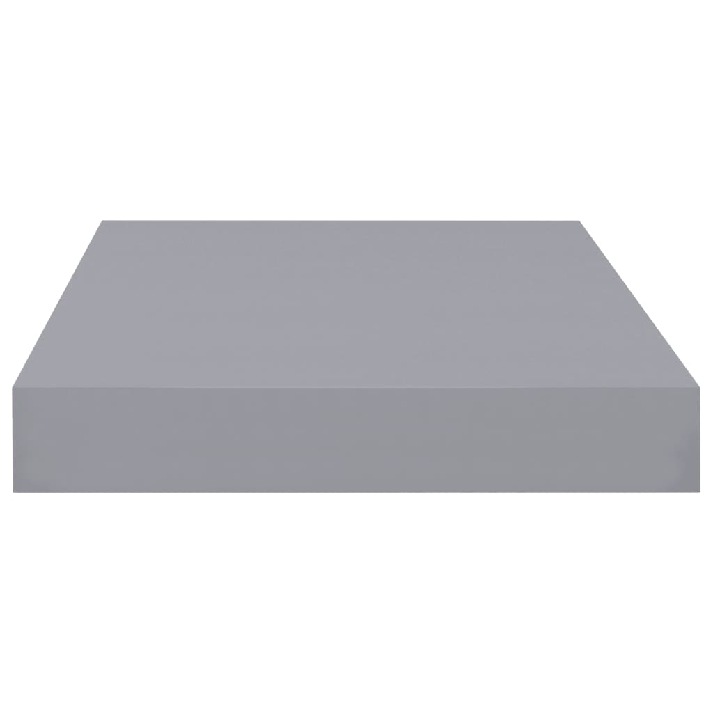 Wandschappen zwevend 4 st 40x23x3,8 cm MDF grijs is nu te koop bij PeponiXL, paradijselijk wonen!