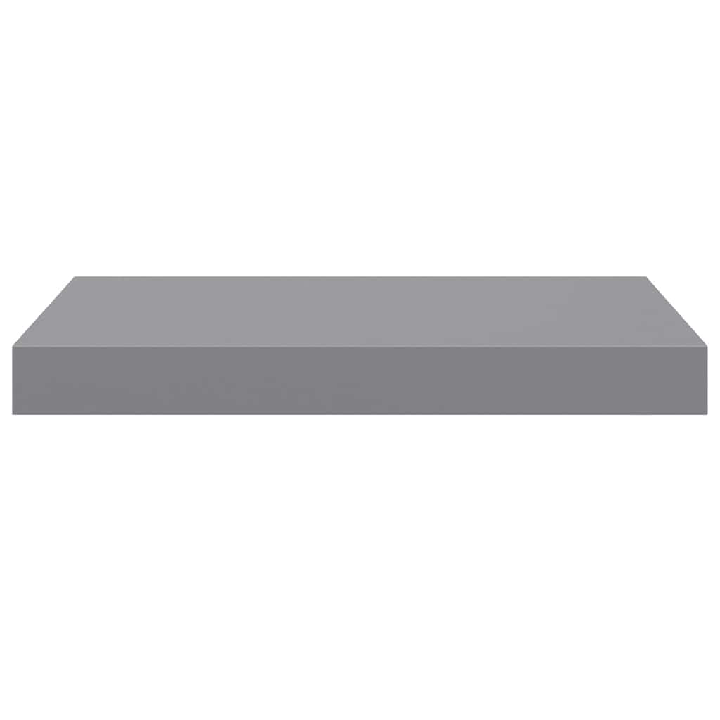 Wandschappen zwevend 4 st 40x23x3,8 cm MDF grijs is nu te koop bij PeponiXL, paradijselijk wonen!