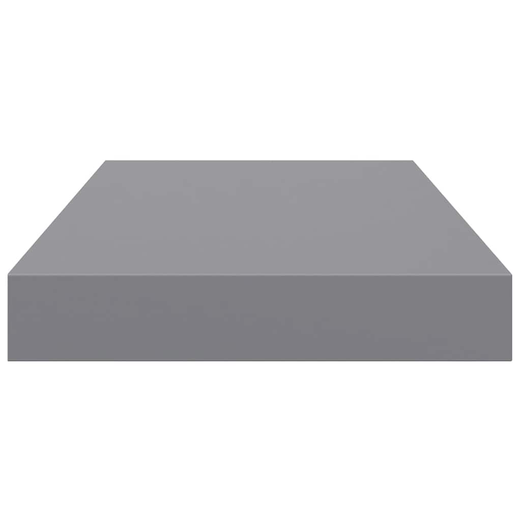 Wandschappen zwevend 4 st 40x23x3,8 cm MDF grijs is nu te koop bij PeponiXL, paradijselijk wonen!