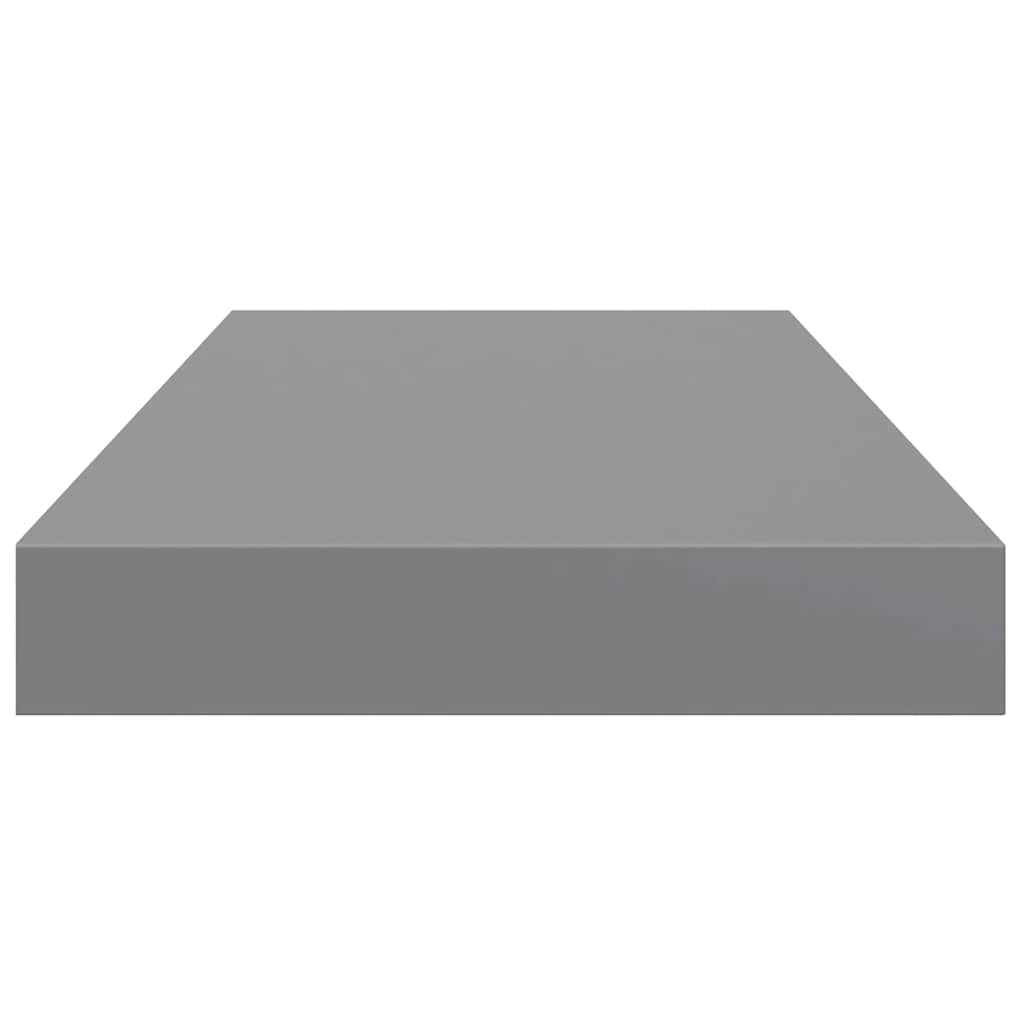 Wandschap zwevend 50x23x3,8 cm MDF grijs is nu te koop bij PeponiXL, paradijselijk wonen!