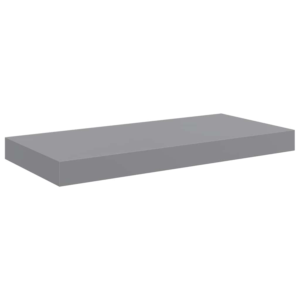 Wandschappen zwevend 4 st 50x23x3,8 cm MDF grijs is nu te koop bij PeponiXL, paradijselijk wonen!