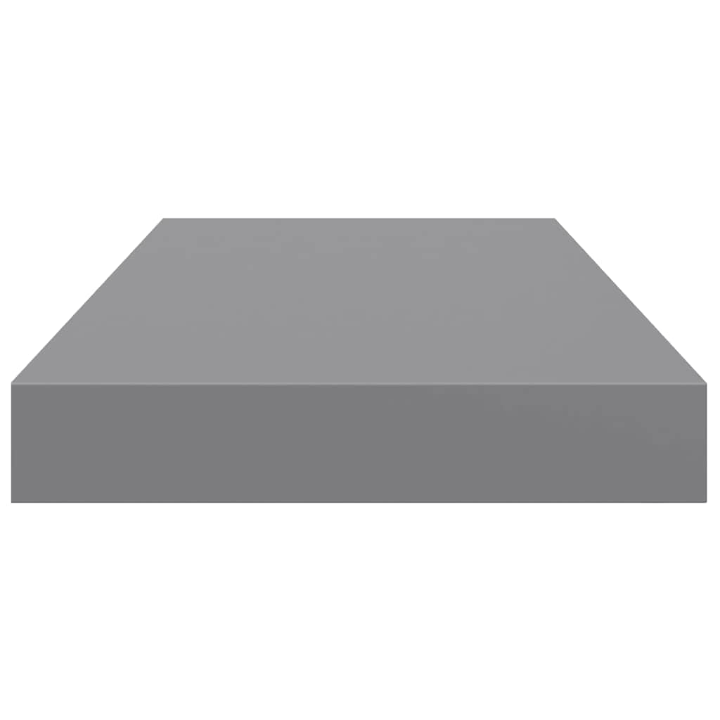 Wandschappen zwevend 4 st 50x23x3,8 cm MDF grijs is nu te koop bij PeponiXL, paradijselijk wonen!