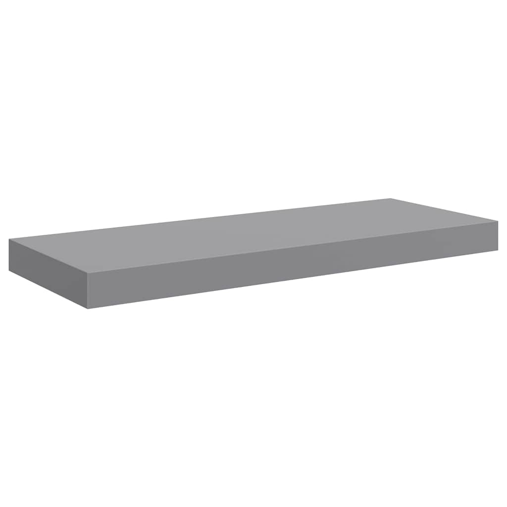 Wandschappen zwevend 2 st 60x23,5x3,8 cm MDF grijs is nu te koop bij PeponiXL, paradijselijk wonen!