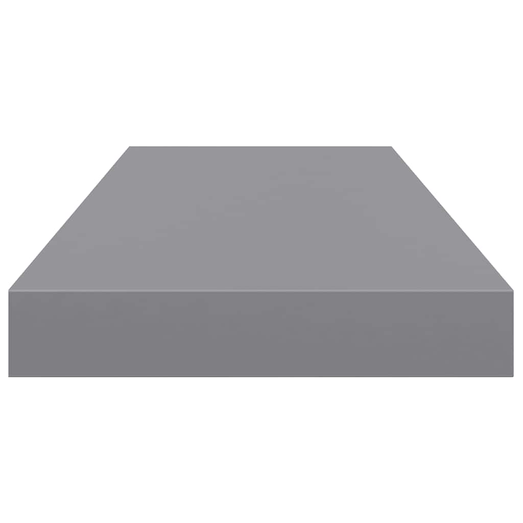 Wandschappen zwevend 2 st 60x23,5x3,8 cm MDF grijs is nu te koop bij PeponiXL, paradijselijk wonen!