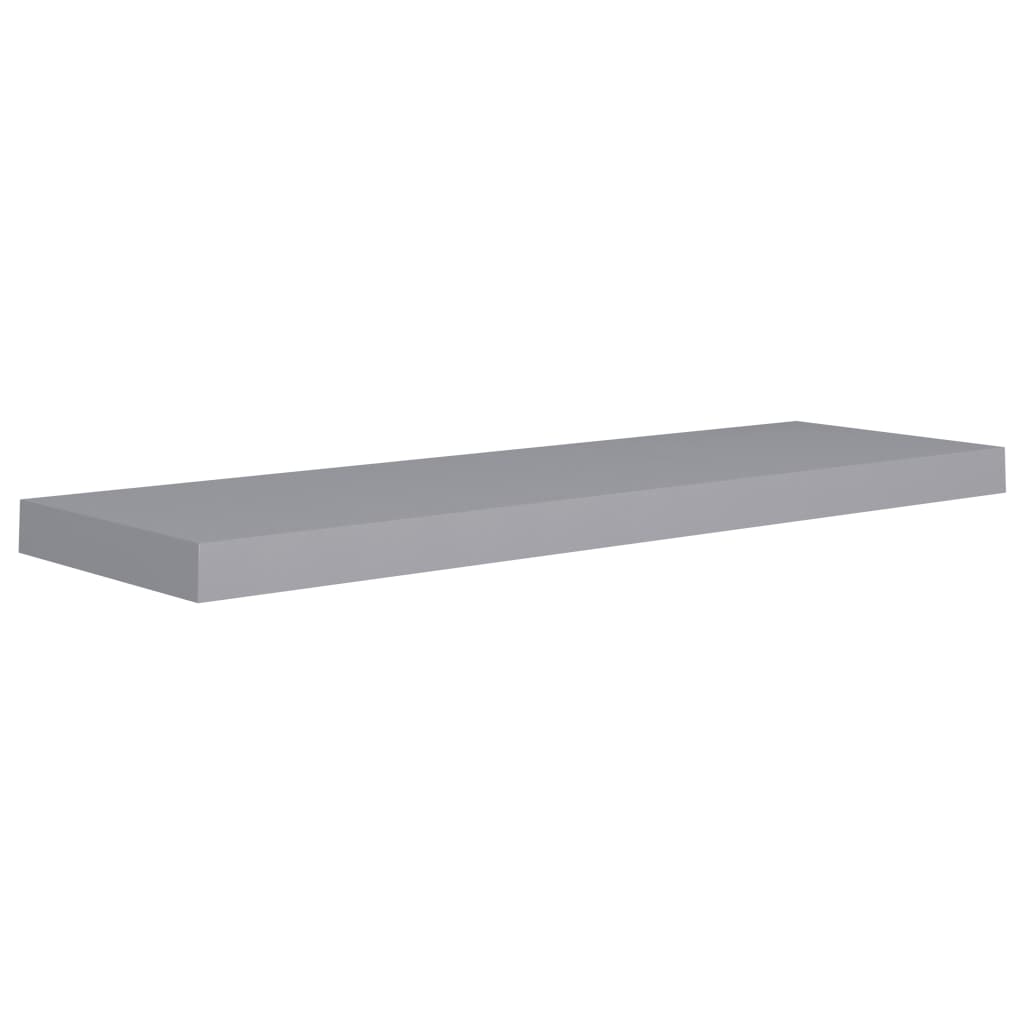 Wandschappen zwevend 2 st 80x23,5x3,8 cm MDF grijs is nu te koop bij PeponiXL, paradijselijk wonen!