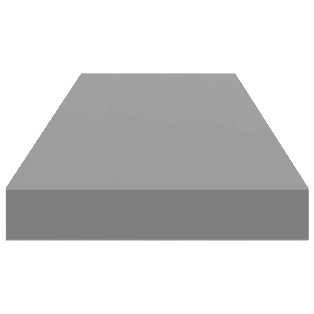 Wandschappen zwevend 2 st 80x23,5x3,8 cm MDF grijs is nu te koop bij PeponiXL, paradijselijk wonen!