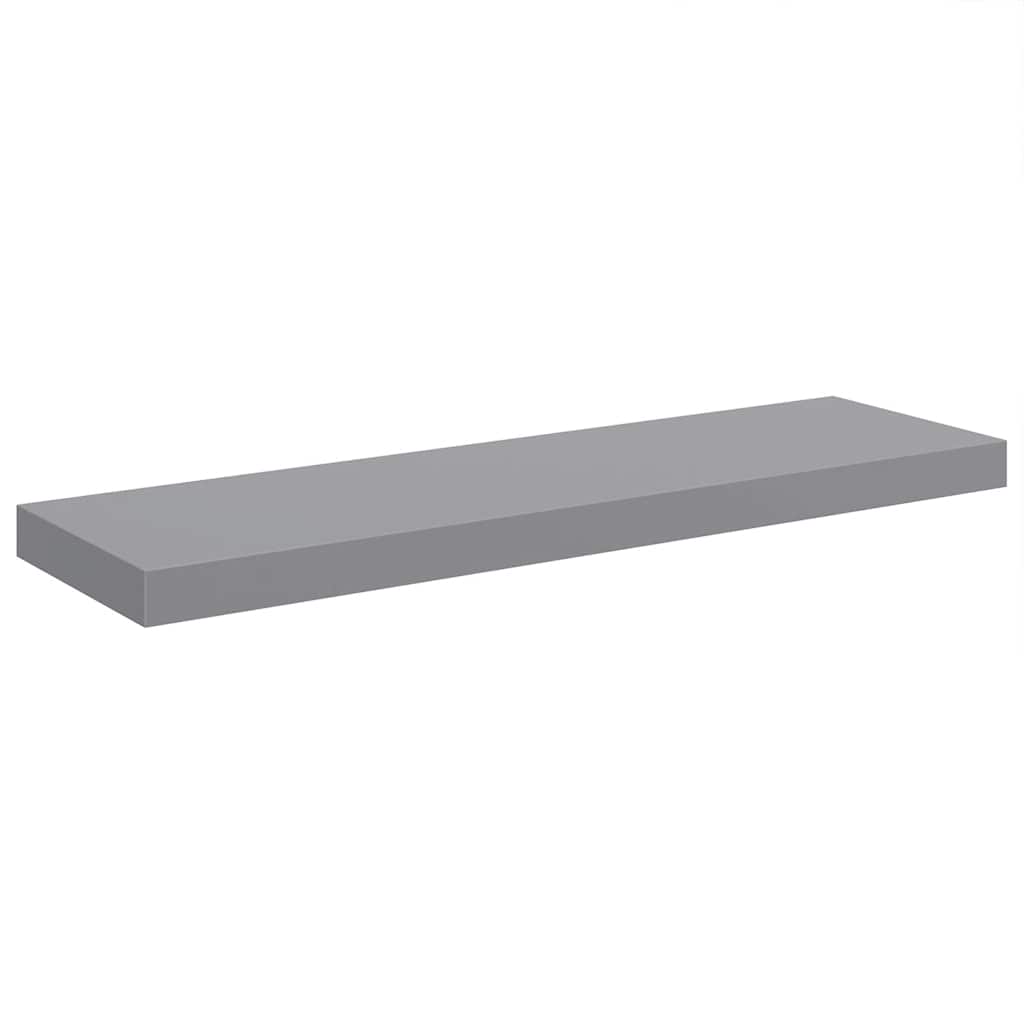 Wandschappen zwevend 4 st 80x23,5x3,8 cm MDF grijs is nu te koop bij PeponiXL, paradijselijk wonen!
