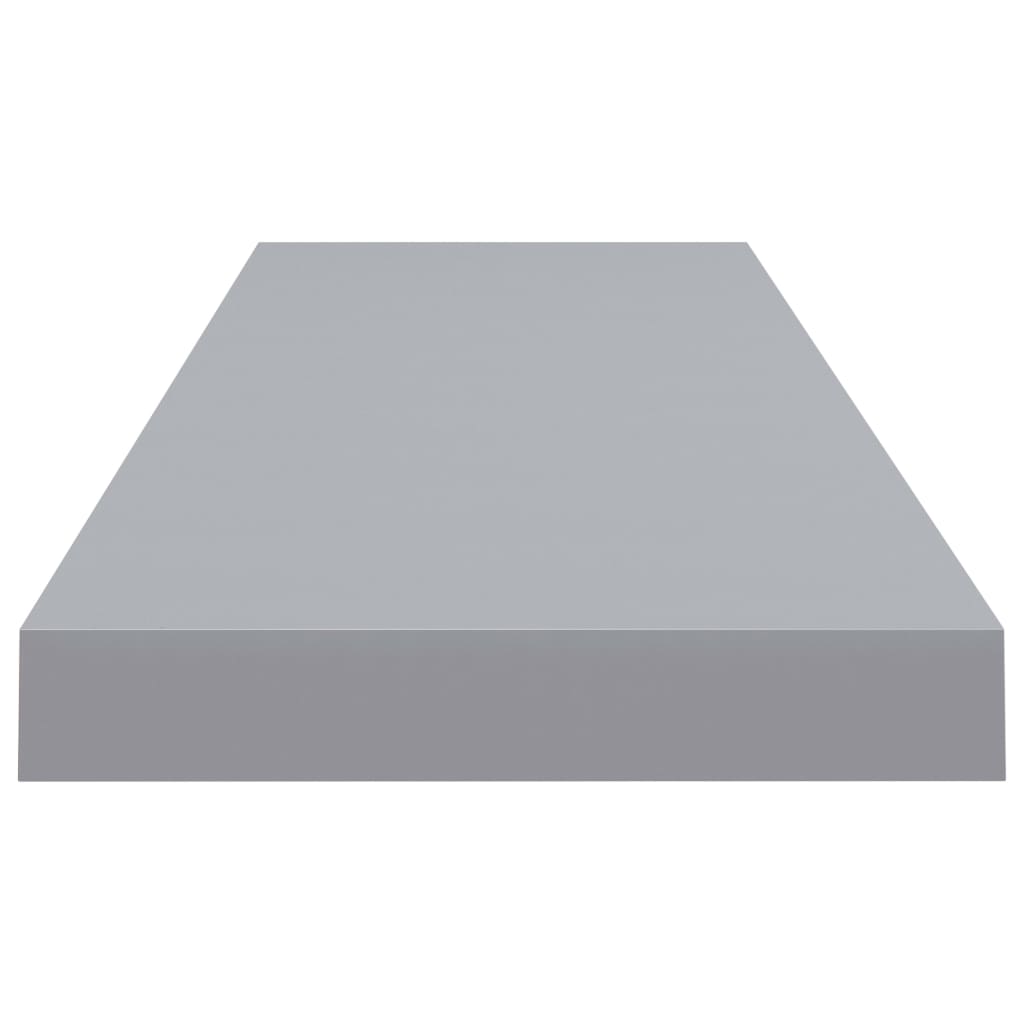 Wandschap zwevend 90x23,5x3,8 cm MDF grijs is nu te koop bij PeponiXL, paradijselijk wonen!