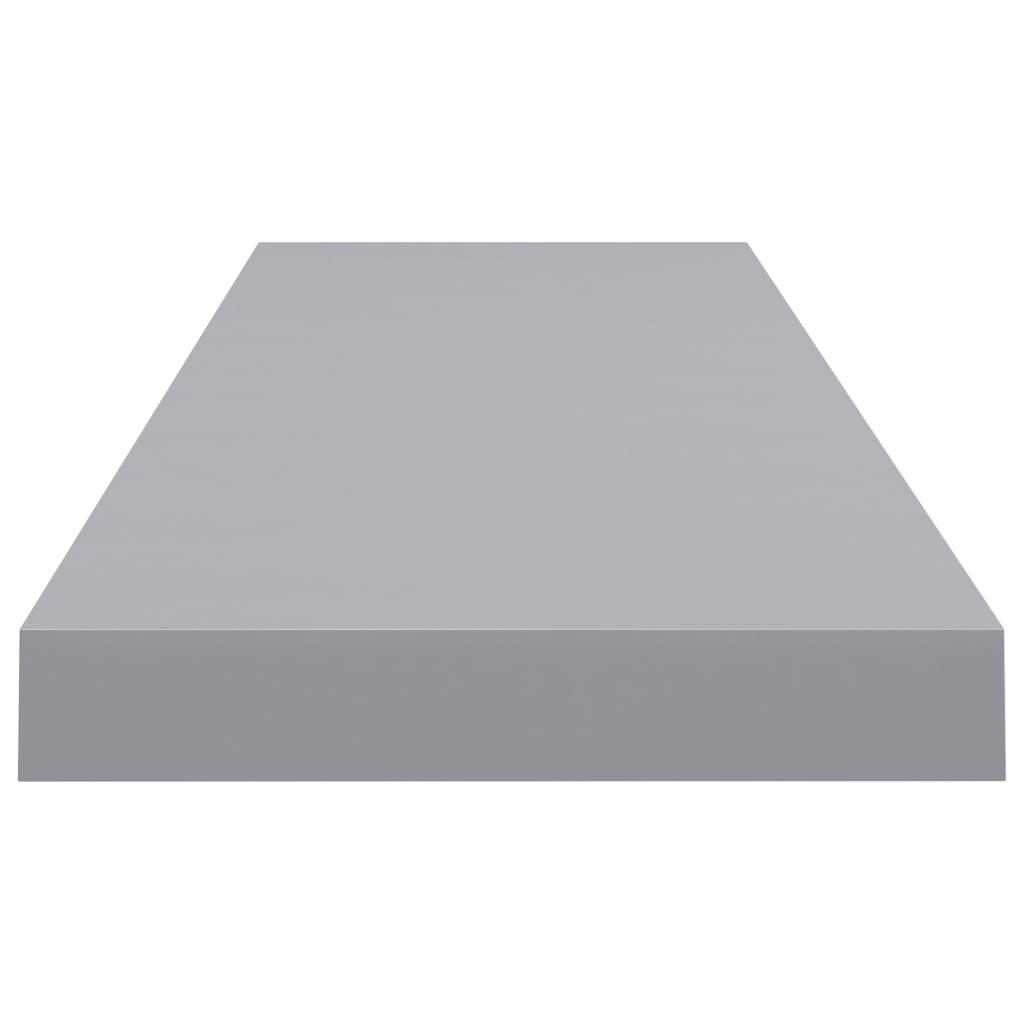 Wandschappen zwevend 2 st 90x23,5x3,8 cm MDF grijs is nu te koop bij PeponiXL, paradijselijk wonen!