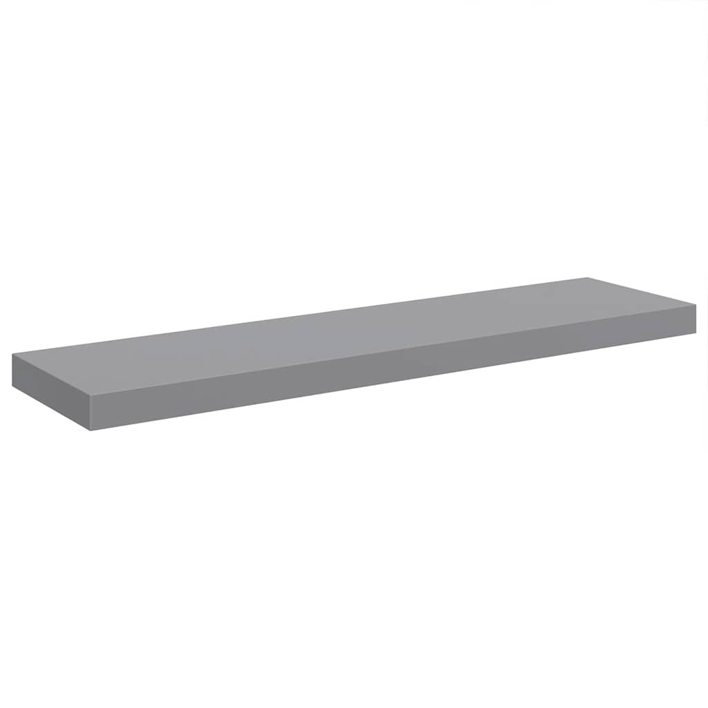 Wandschappen zwevend 4 st 90x23,5x3,8 cm MDF grijs is nu te koop bij PeponiXL, paradijselijk wonen!