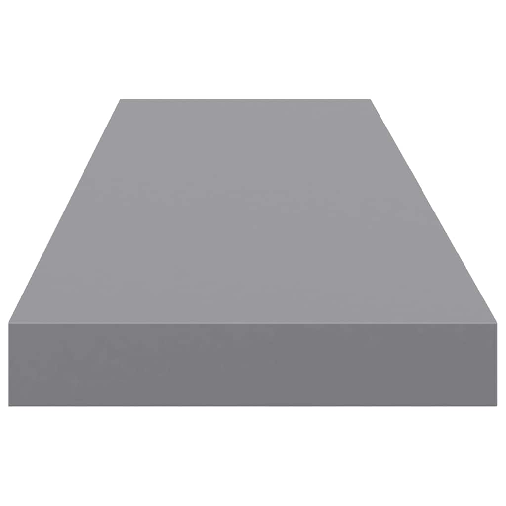 Wandschappen zwevend 4 st 90x23,5x3,8 cm MDF grijs is nu te koop bij PeponiXL, paradijselijk wonen!