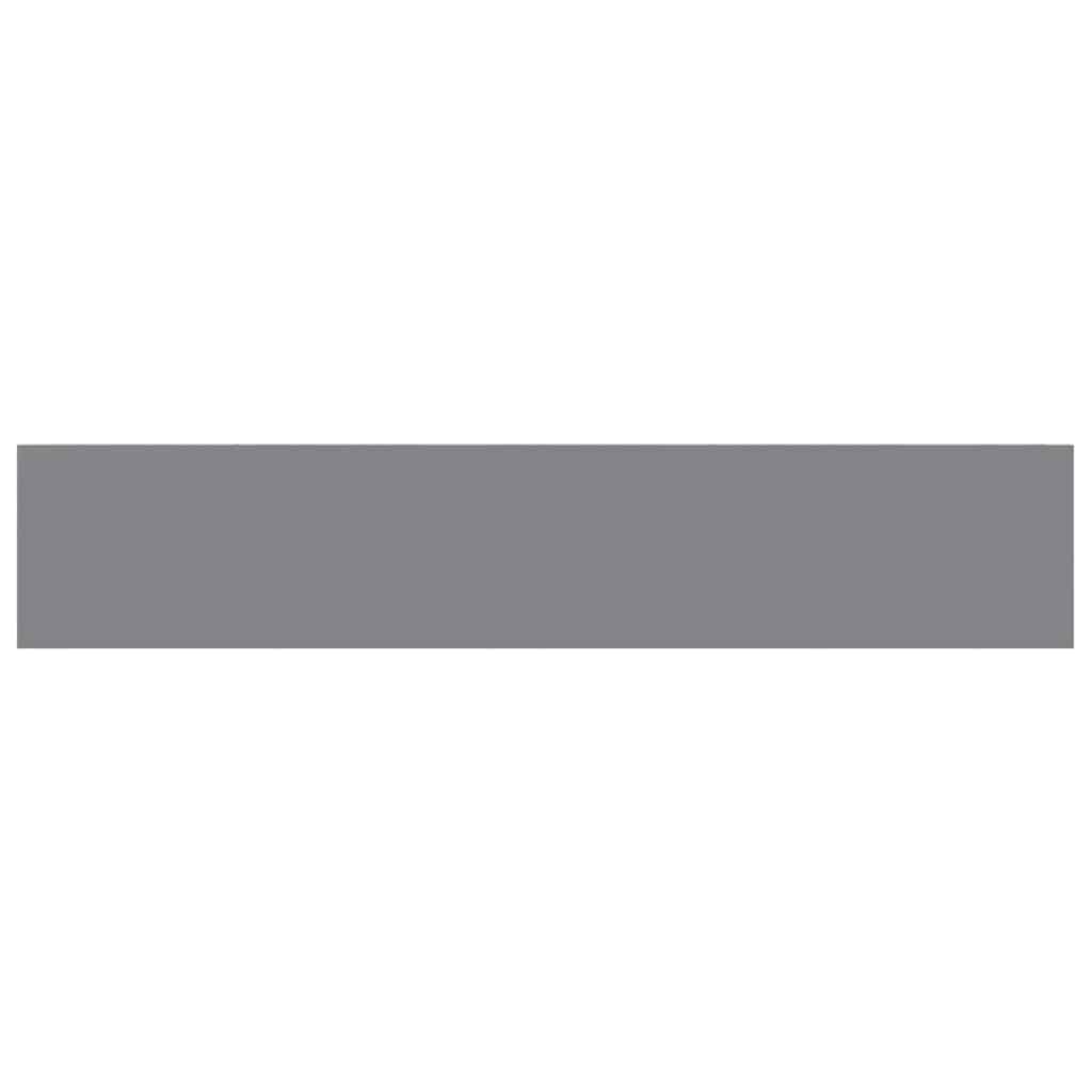 Wandschap zwevend 120x23,5x3,8 cm MDF grijs is nu te koop bij PeponiXL, paradijselijk wonen!