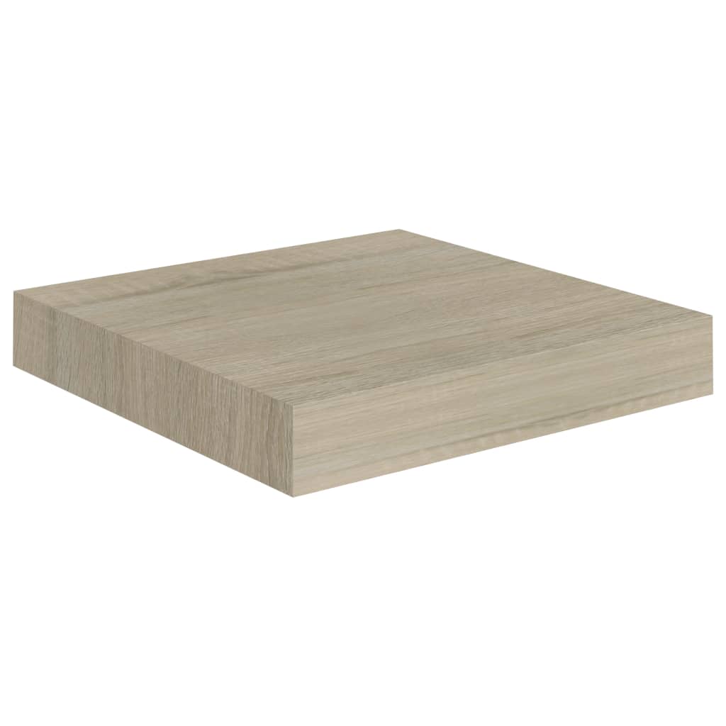 Wandschap zwevend 23x23,5x3,8 cm MDF eikenkleur is nu te koop bij PeponiXL, paradijselijk wonen!