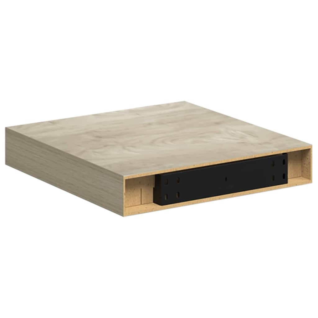 Wandschap zwevend 23x23,5x3,8 cm MDF eikenkleur is nu te koop bij PeponiXL, paradijselijk wonen!