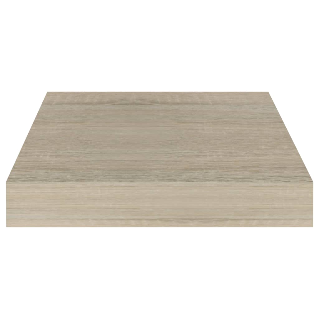 Wandschappen zwevend 4 st 23x23,5x3,8 cm MDF eikenkleurig is nu te koop bij PeponiXL, paradijselijk wonen!