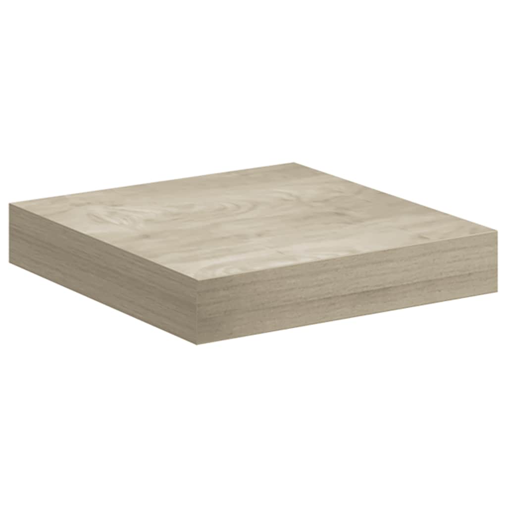 Wandschappen zwevend 4 st 23x23,5x3,8 cm MDF eikenkleurig is nu te koop bij PeponiXL, paradijselijk wonen!